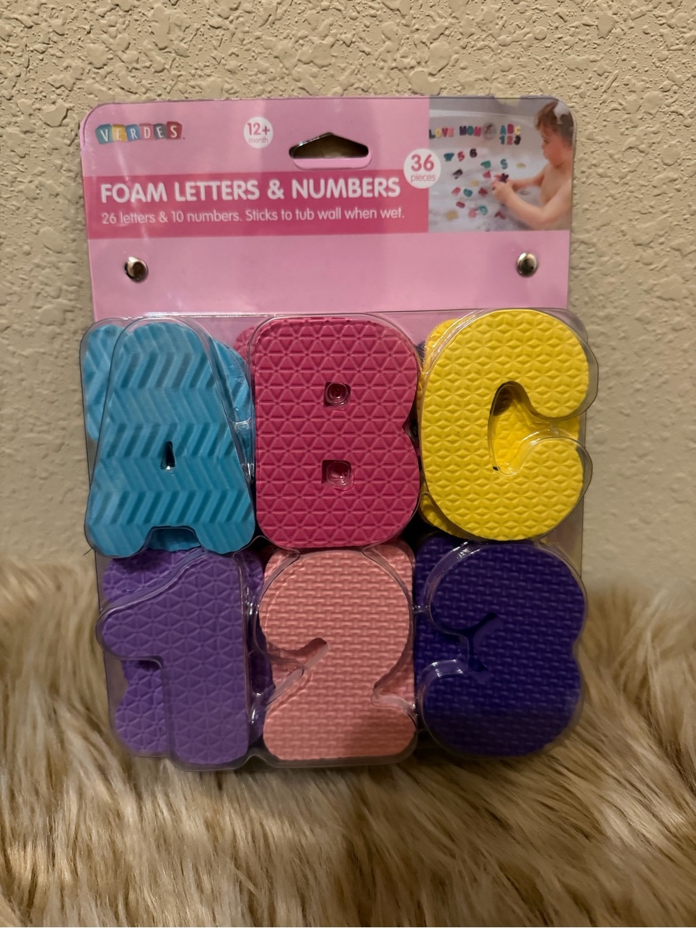 Foam Letters & Numbers Set - Multicolor Kids Bath Stickers